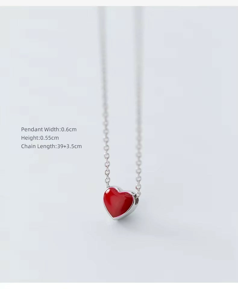 Silver color double heart shaped neckpiece main image 0