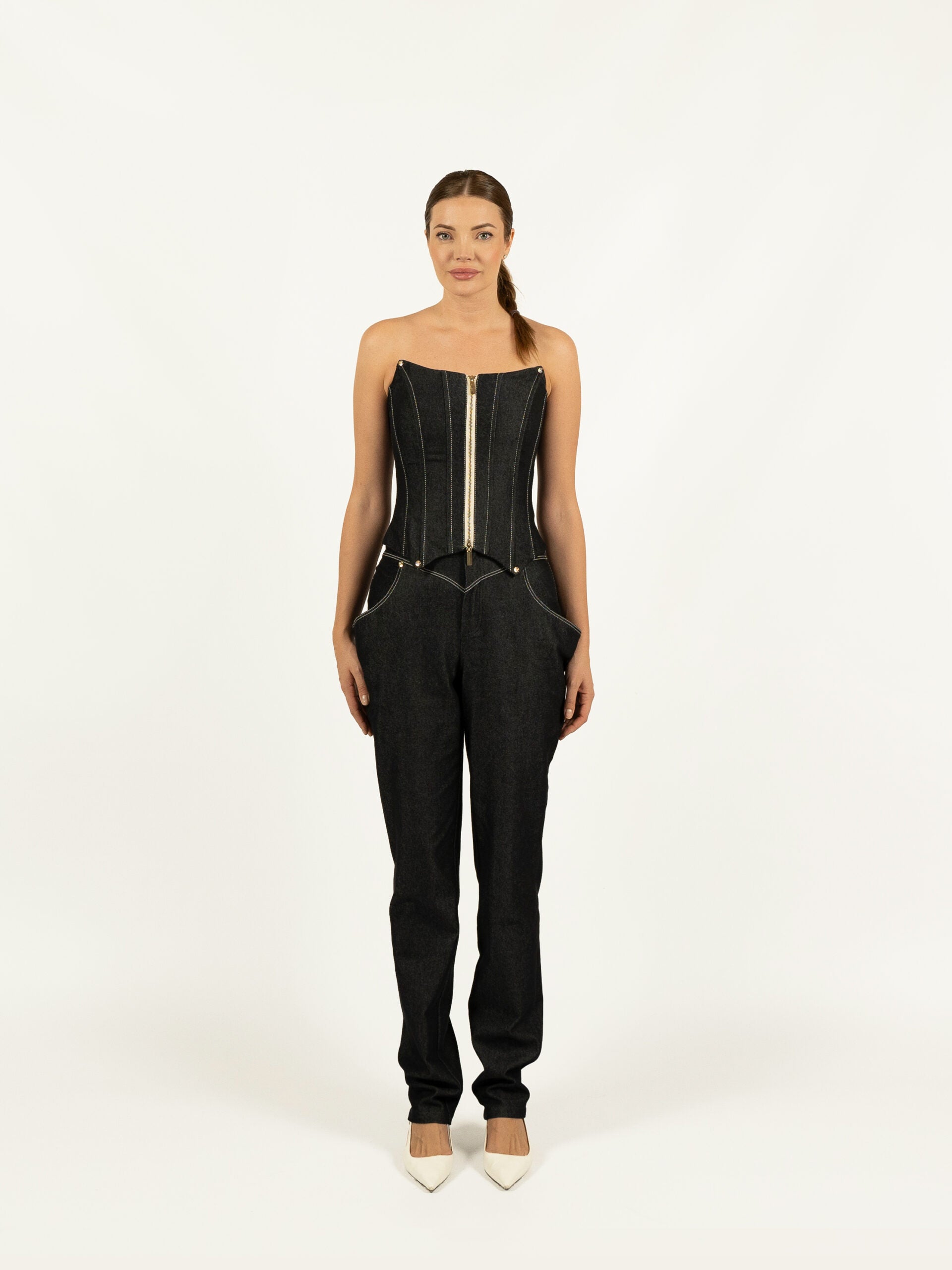 Gravity Black Corset Top