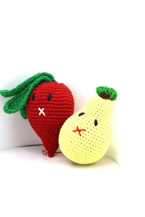 susarts crochet fruit & vegetable '' beetroot, pear''