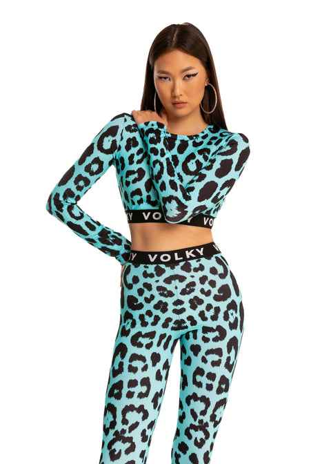 Leopard Sport Set in Blue