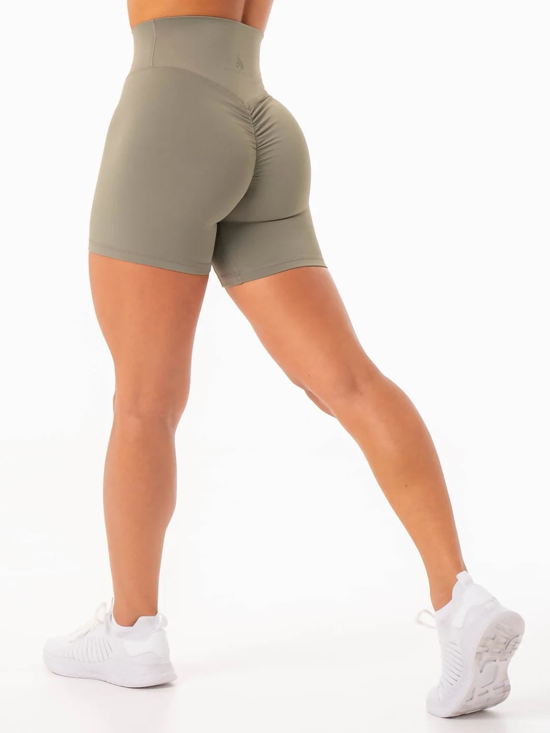 Ryderwear NKD High Waisted Scrunch Shorts Desert Sage