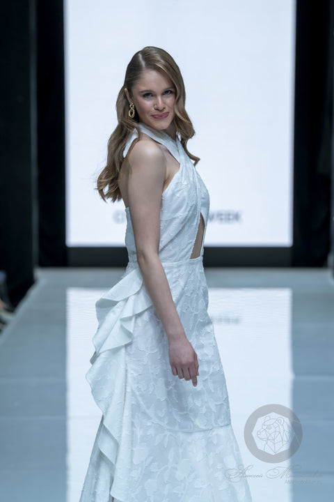 White Dress With a Cutout