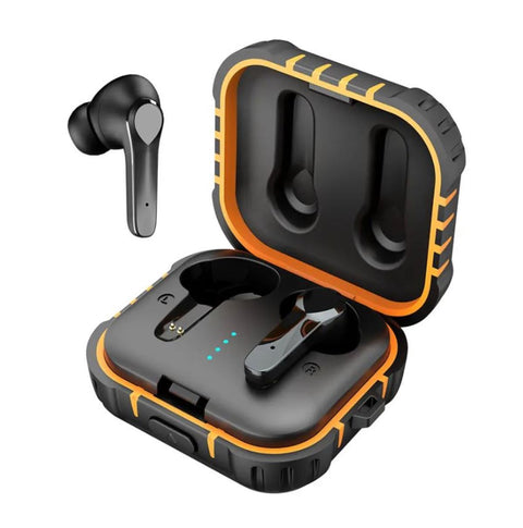 Moodix KI23K039 Bluetooth Earbud Headphones Black-Yellow