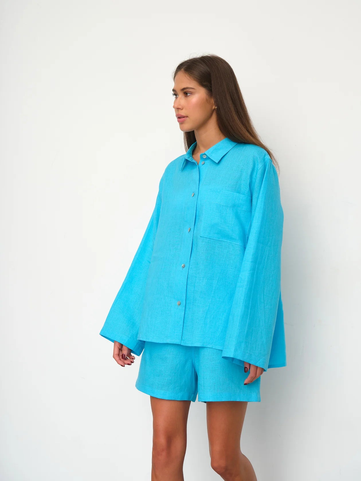 Cropped Linen Shirt
