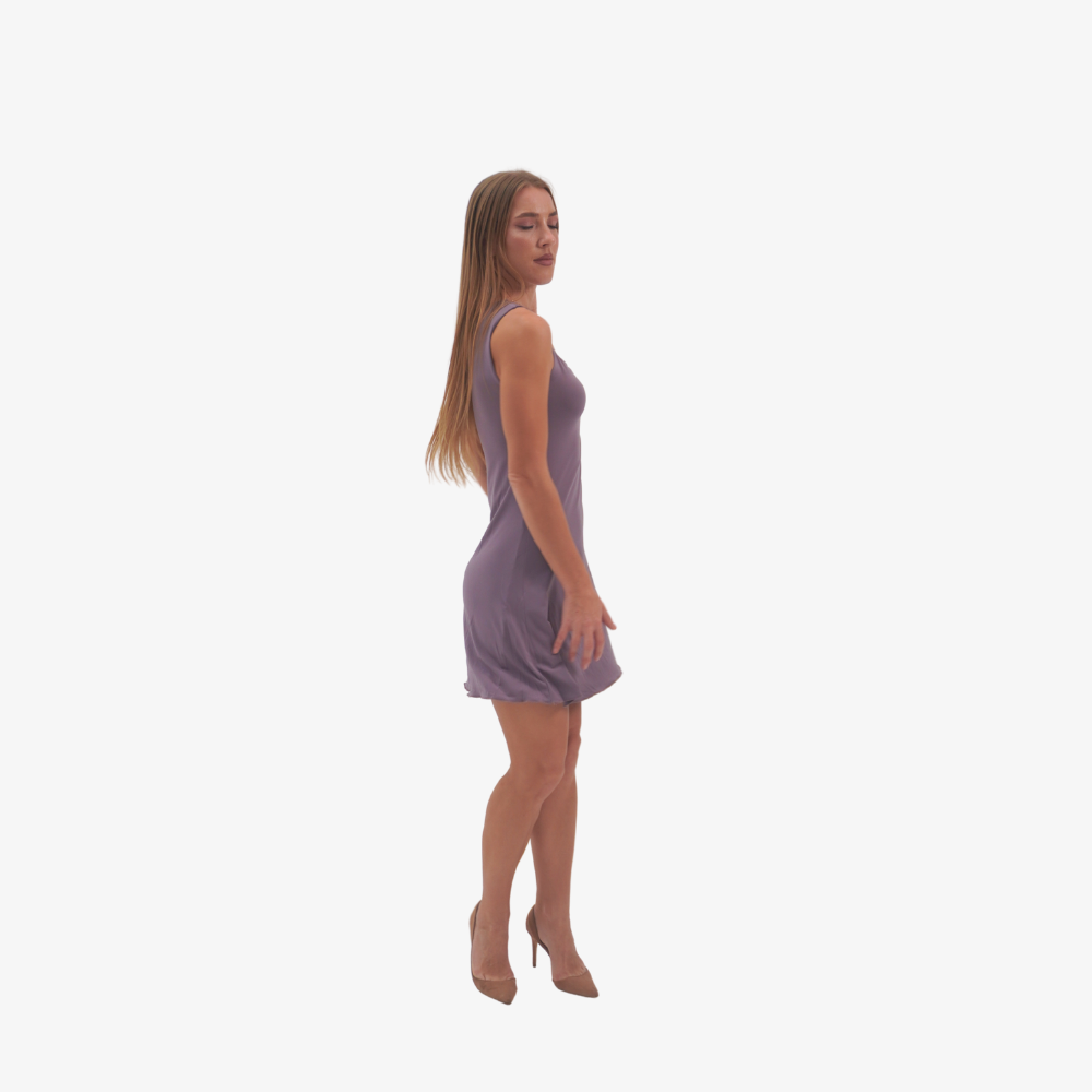 Carmen - mini dress lavender
