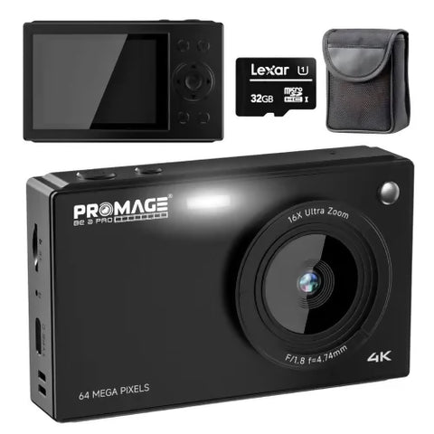 Promage 4K Dual Screen Digital Camera (