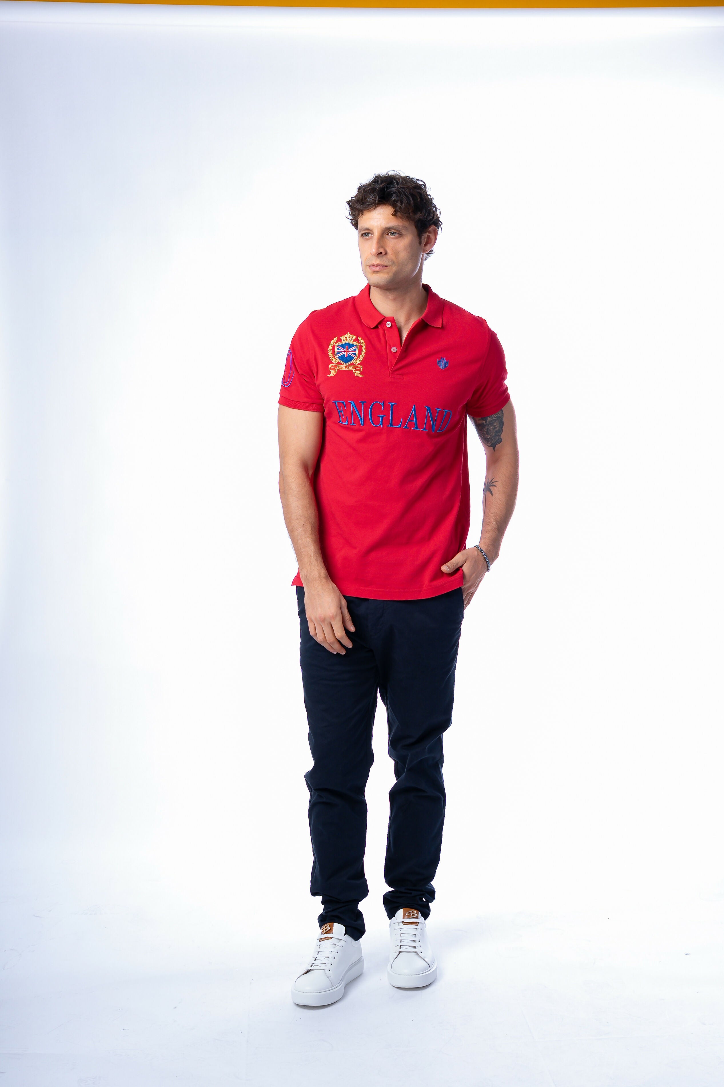 ENGLAND POLO RED