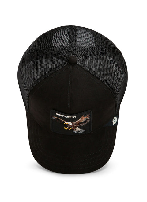 Goorin Bros Suede Represent Eagle Trucker Cap