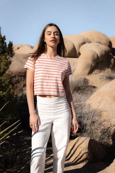 Kor Pink Striped T-shirt