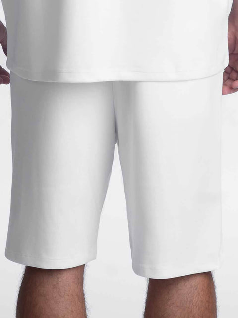 Rayon Oversized Adults Shorts White