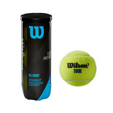 WILSON TOUR PREMIER ALL COURT 3-BALL CAN TENNIS BALLS