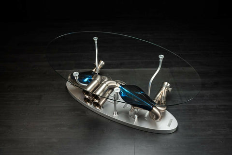 Pagani Huayra Titanium Exhaust Coffee Table – Functional Automotive Art