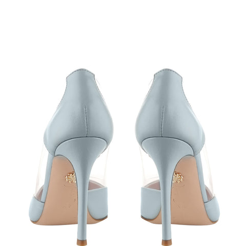 Open Heart in Grey high heels