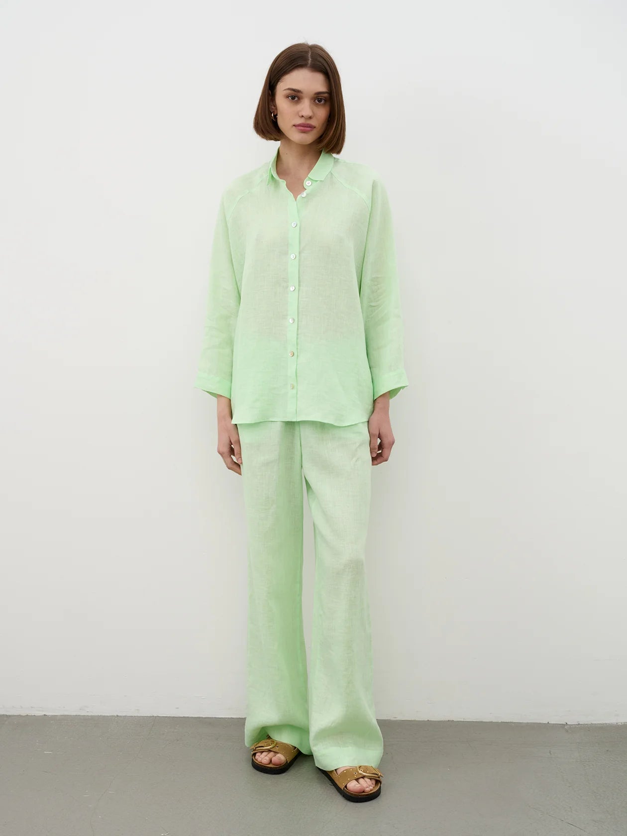 Lime Green Relaxed Trousers