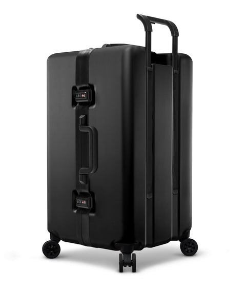 OUMOS 92L Container - Durable and Stylish Luggage Double Black