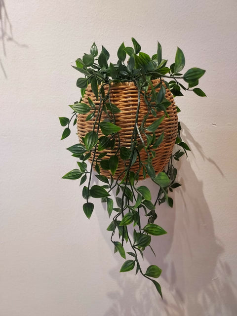 Rattan plant holder