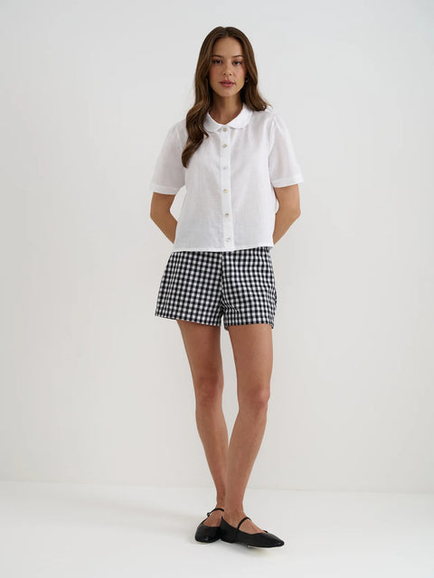 B&W Gingham Shorts