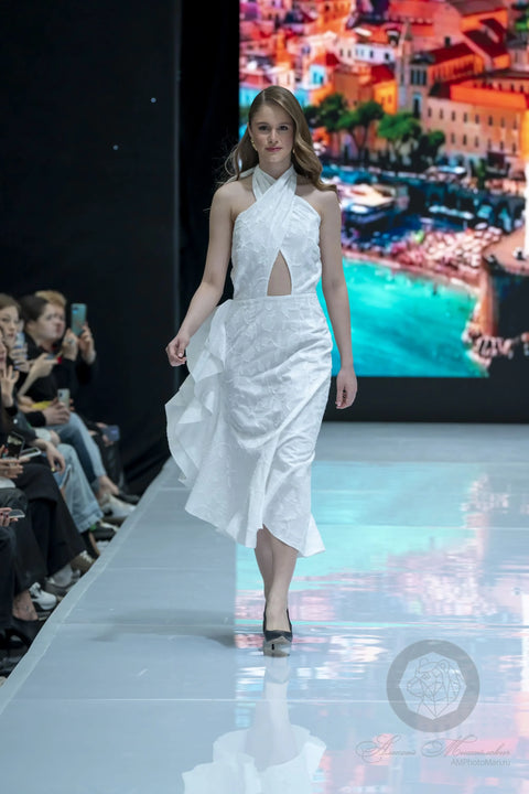 White Dress With a Cutout
