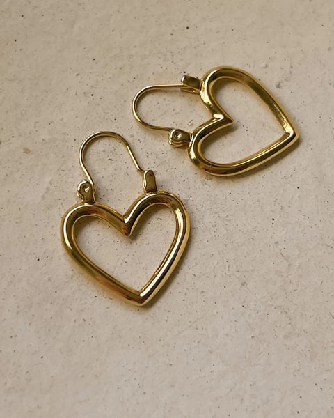 Mini Heartbreaker Hoops- Gold