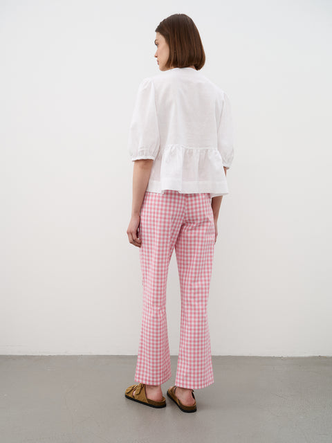 Pink Gingham Trousers