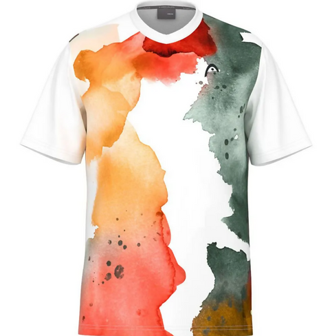 HEAD T-SHIRT HEAD TOPSPIN MULTICOLORED