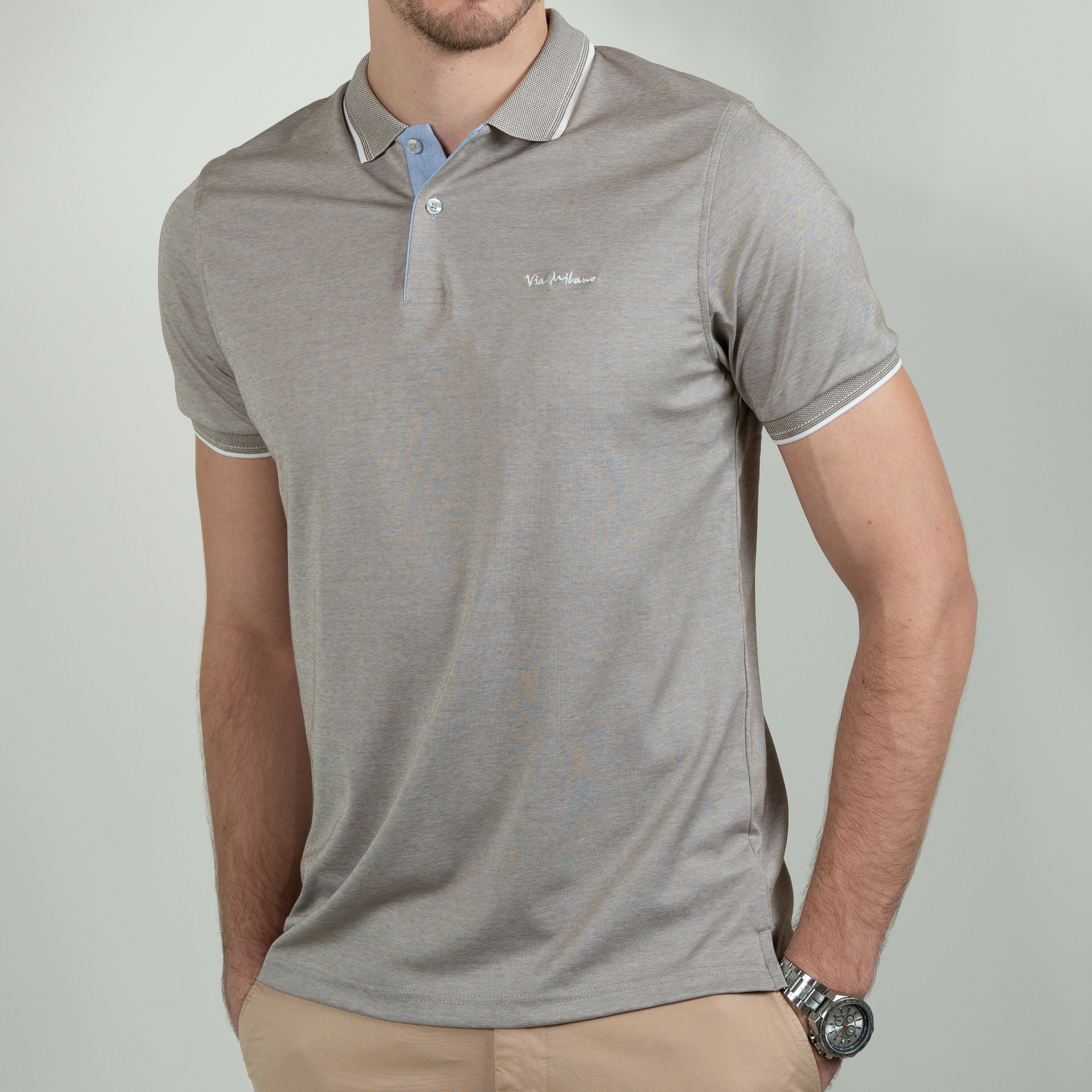 Via Milano Polo T-shirts Peanut