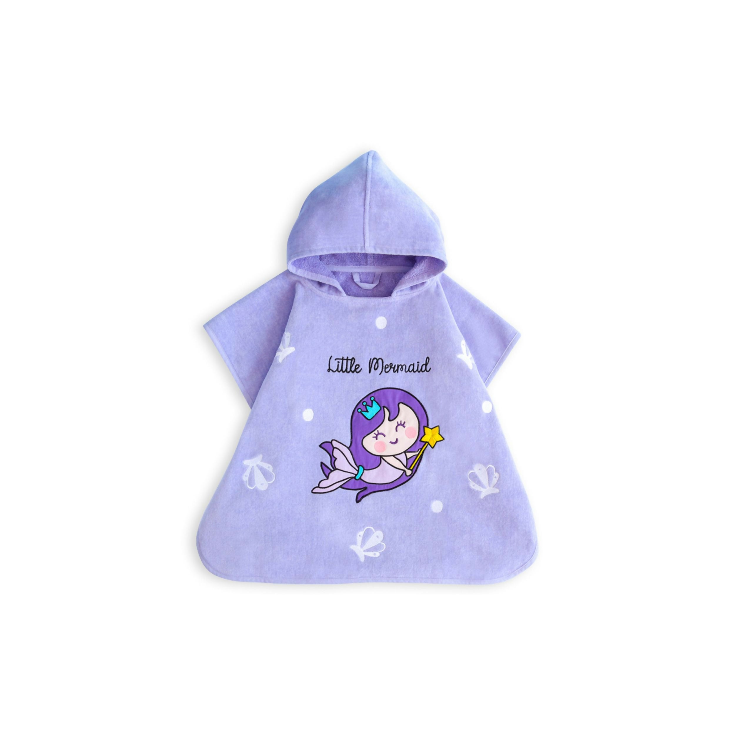 Milk&Moo Kids Poncho Little Mermaid 4-6 age
