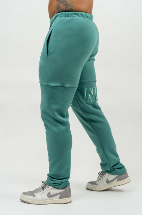 NEBBIA x OLYMPIA GYM SWEATPANTS COMMITMENT GREEN