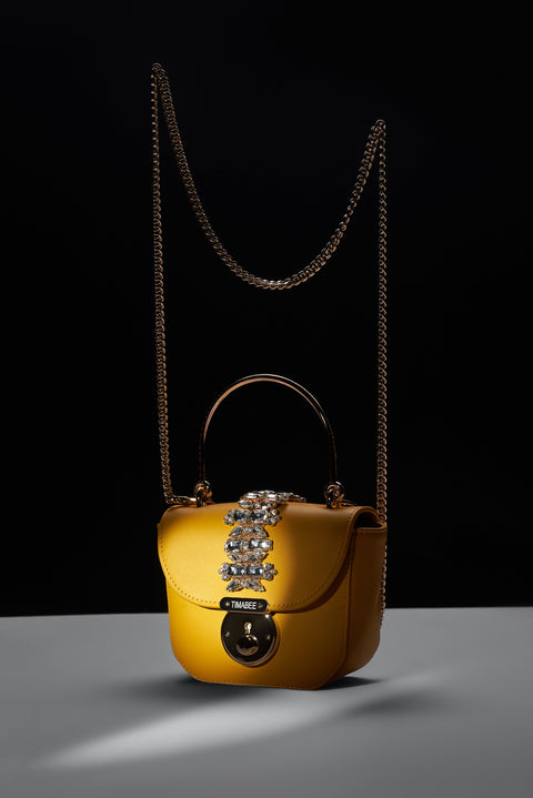 Timabee Yellow Doko Handbag