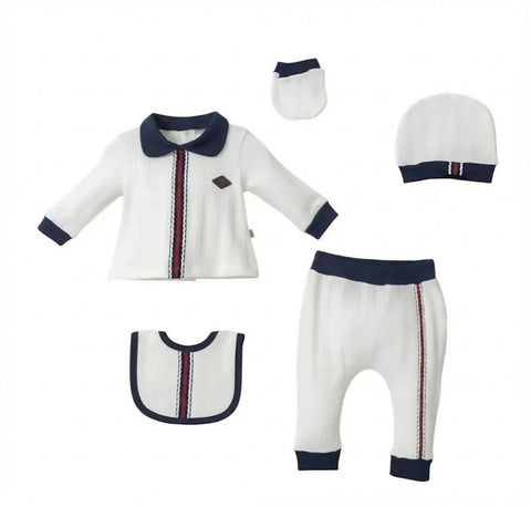 Au Revoir Newborn Jacquard Set