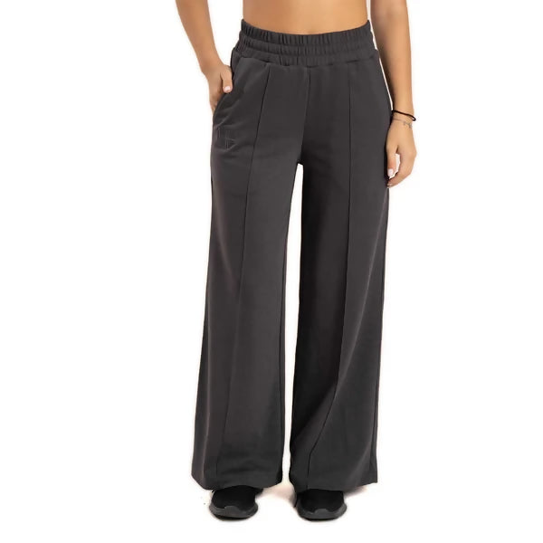 Terry Palazzo Pant - Salma Grey