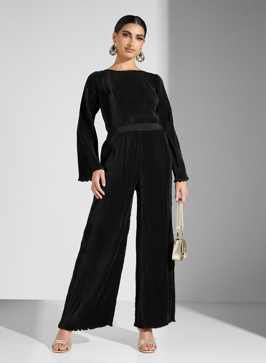 SOFT PLEATED PANTS