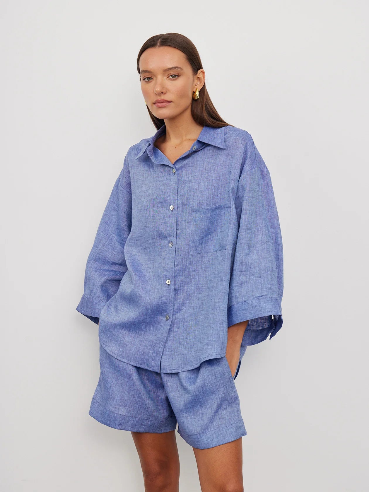 Oversized Linen Shirt