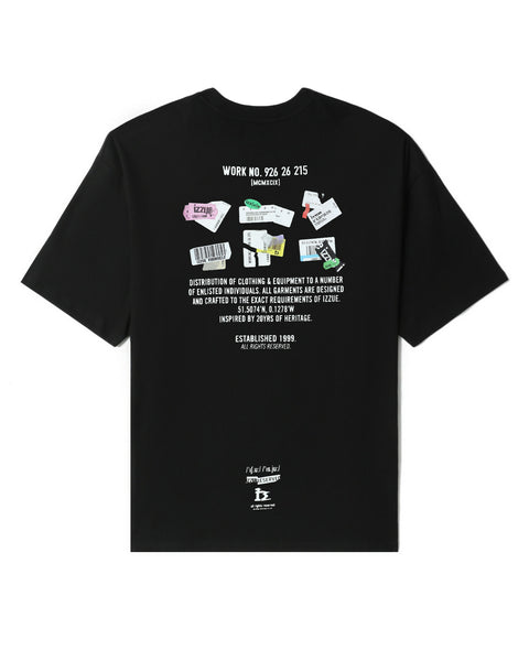 Digital Printed T-Shirt In Black