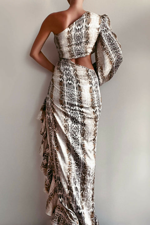 Long-dress-one-sleeve-snake