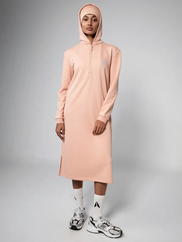 MERAKI HALF ZIP HOODIE TERRA COTTA