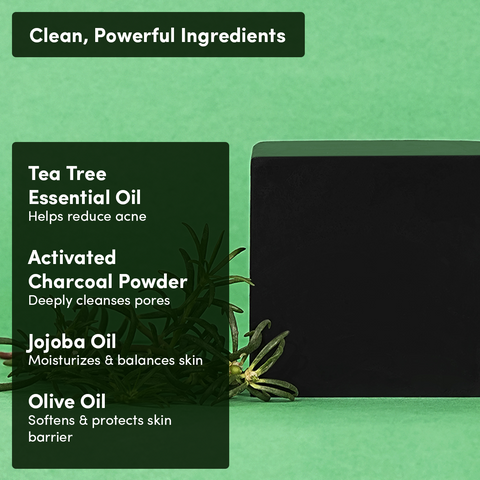 Activated Charcoal & Tea Tree Oil Soap
