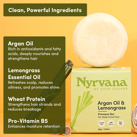 Argan Oil & Lemongrass Shampoo Bar