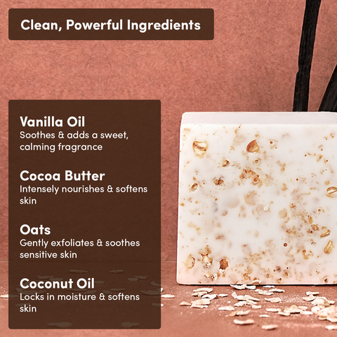 Oats & Vanilla with Cocoa Butter Soap