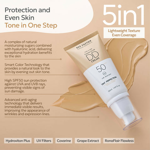 5in1 DD Face Cream SPF50 – Shade 01 60ml