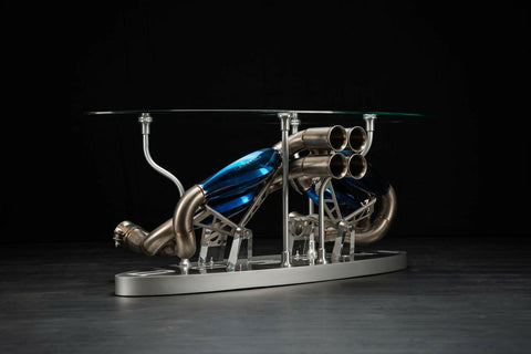 Pagani Huayra Titanium Exhaust Coffee Table – Functional Automotive Art