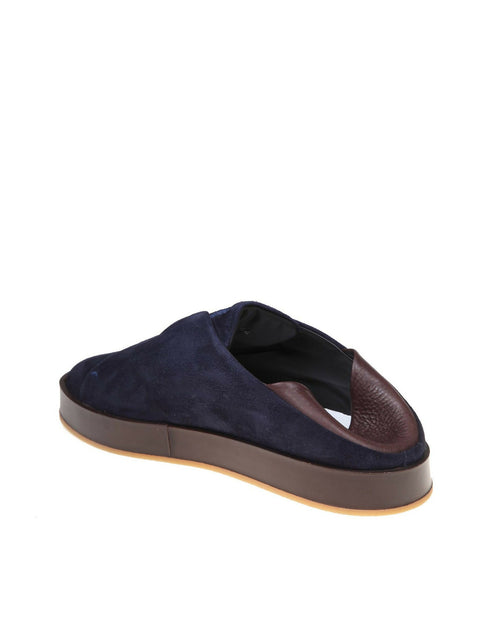 MC Suede Sneakers in Blue & Brown