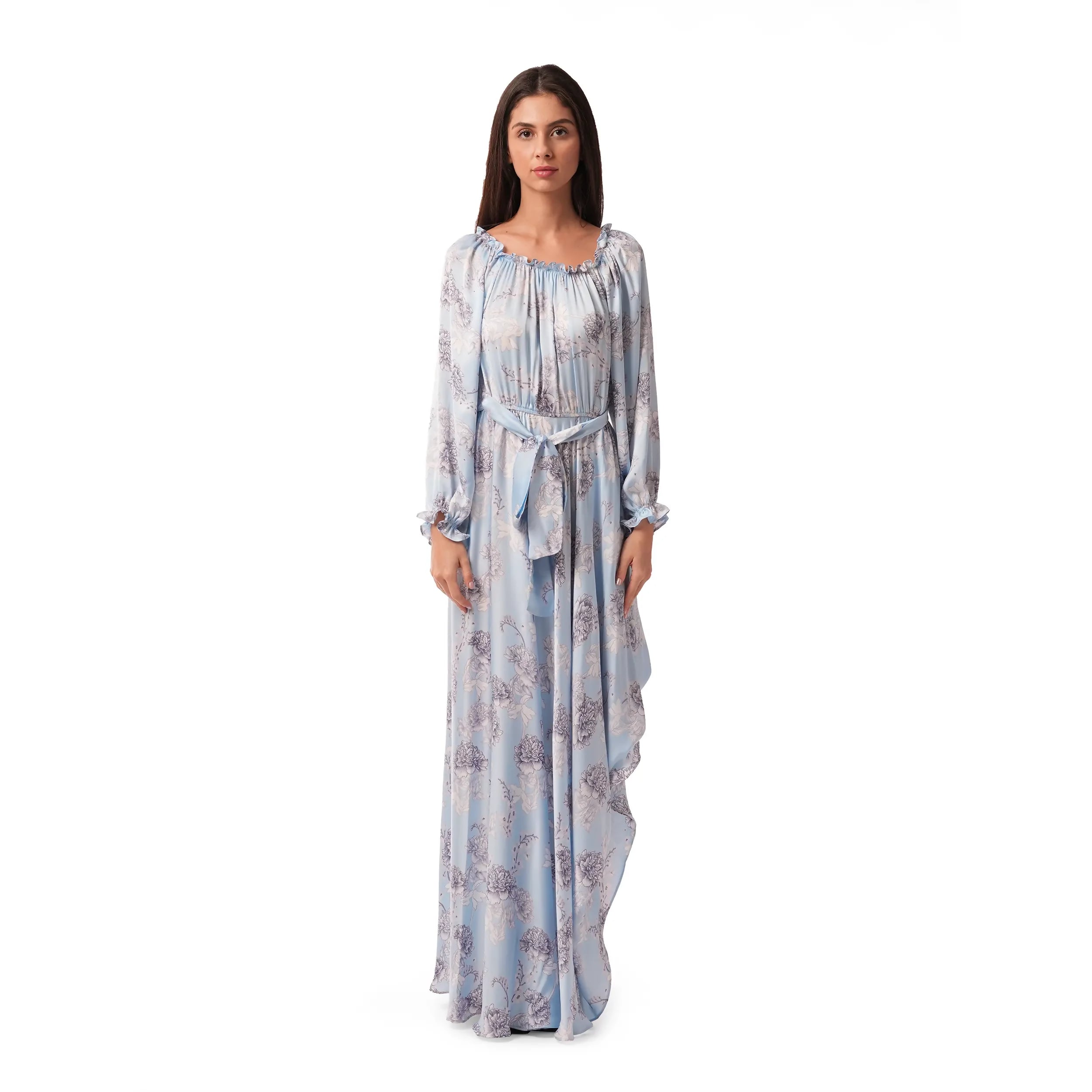 Off-the-shoulder Printed Dress