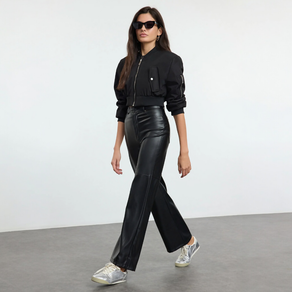 MY PEANUT Kylie Faux Leather Pants