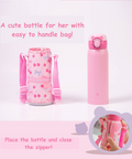 Place the bottle and close the zipper!