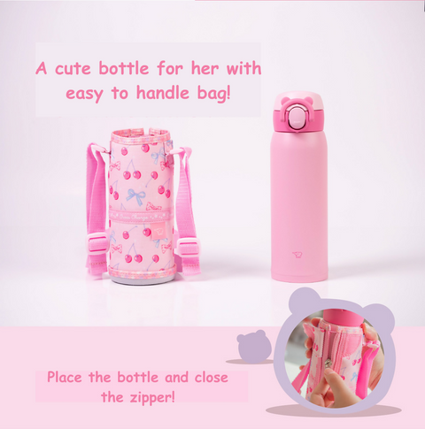 Place the bottle and close the zipper!