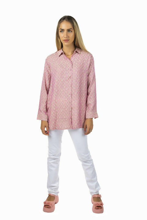 MY PEANUT Melis Dusty Pink Oversize Shirt