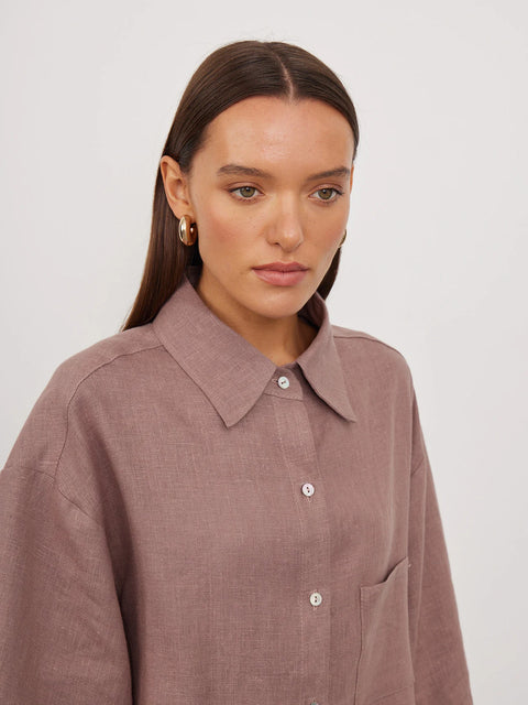 Oversized Linen Shirt