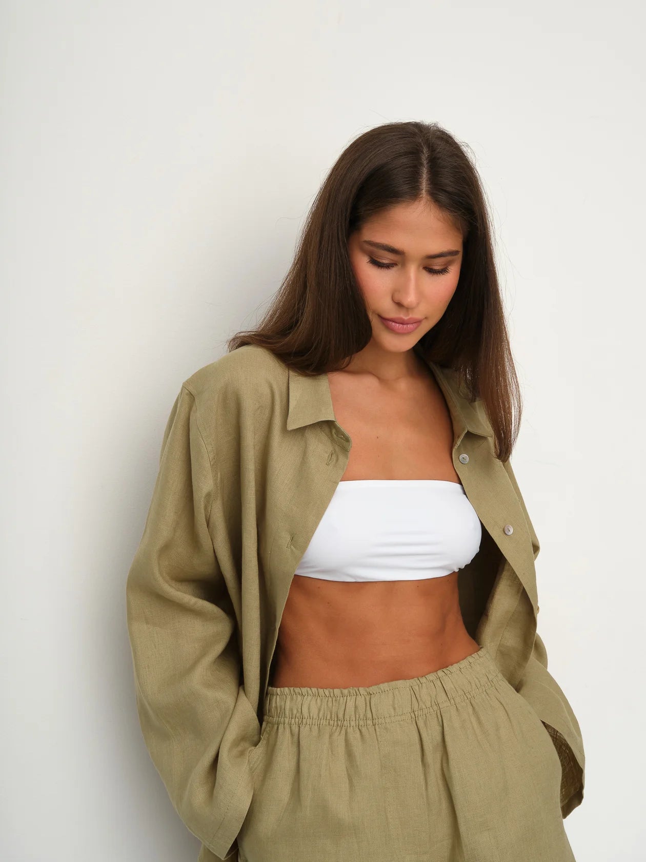 Linen Boxer-Style Shorts