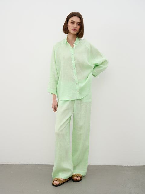 Lime Green Relaxed Trousers